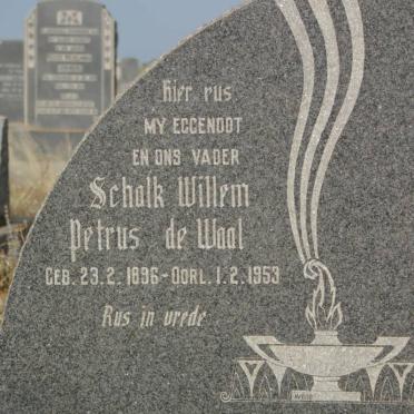 WAAL Schalk Willem Petrus, de 1896-1953