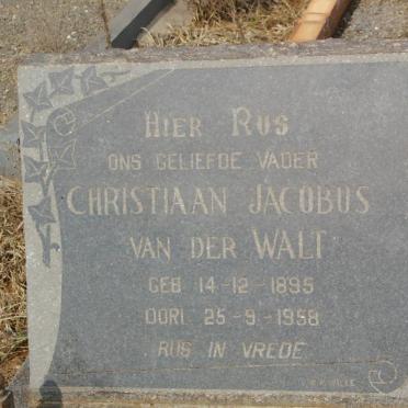 WALT Christiaan Jacobus, van der 1895-1958
