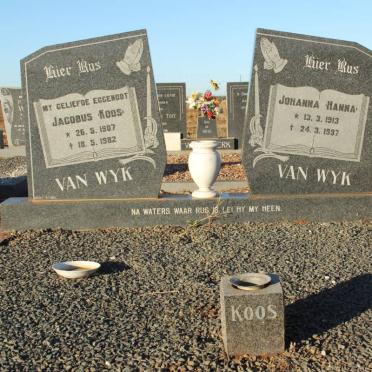 WYK Jacobus, van 1907-1982 &amp; Johanna 1913-1997
