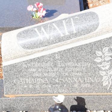 WAIT Catharina Susanna 1936-1986