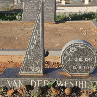 WESTHUIZEN Tommie, van der 1941-1989