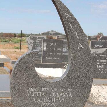 WYK Aletta Johanna Catheriena, van nee STEYN 1955-