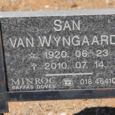 WYNGAARDT San, van 1920-2010
