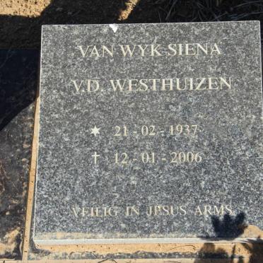 WYK Siena, van nee v.d. WESTHUIZEN 1937-2006