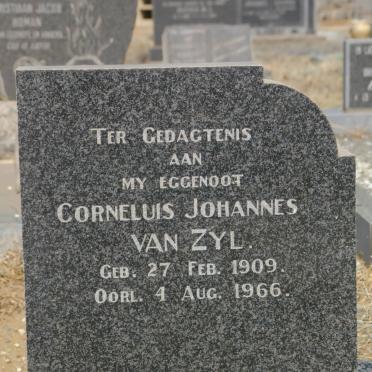 ZYL Corneluis Johannes, van 1909-1966