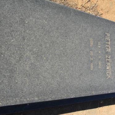 ZERWICK Pieter 1900-1985 &amp; Lenie 1903-1977