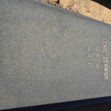 ZERWICK Lenie 1903-1977