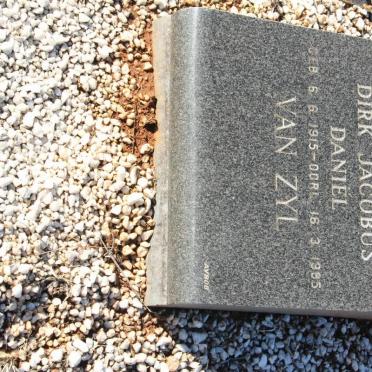 ZYL Dirk Jacobus Daniël, van 1915-1985