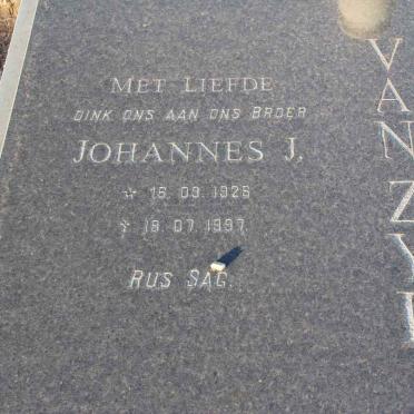 ZYL Johannes J., van 1926-1997