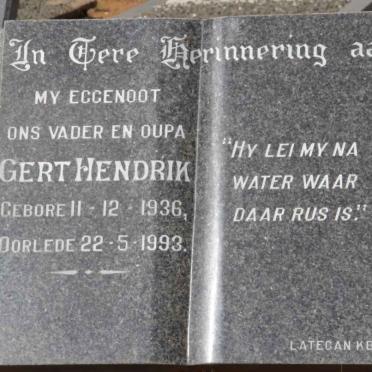 ? Gert Hendrik 1936-1993
