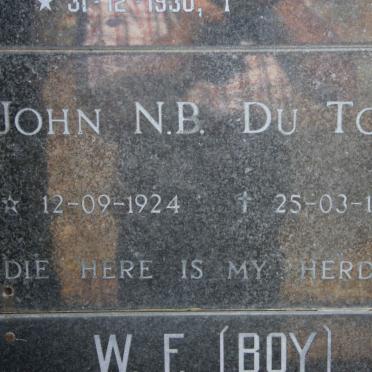 TOIT John N.B., du 1924-1993