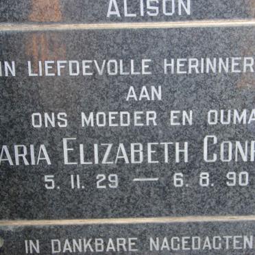 CONRADIE Maria Elizabeth 1929-1990