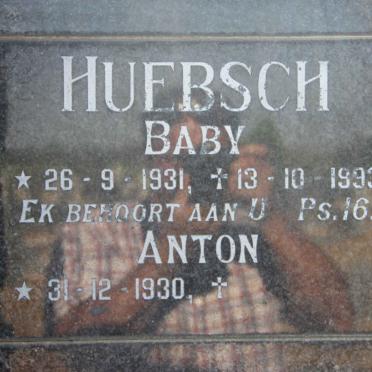 HUEBSCH Anton 1930- &amp; Baby 1931-1993