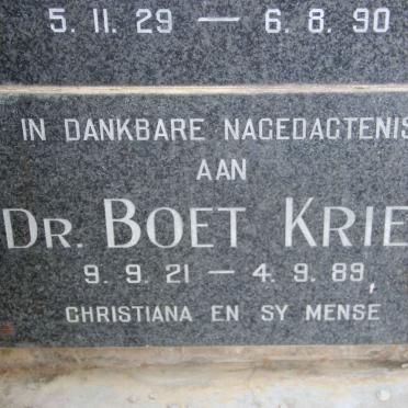 KRIEL Boet 1921-1989