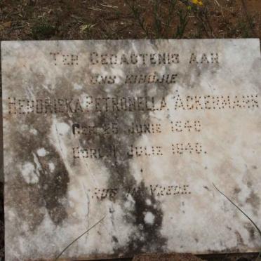 ACKERMANN Hendrieka Petronella 1940-1940
