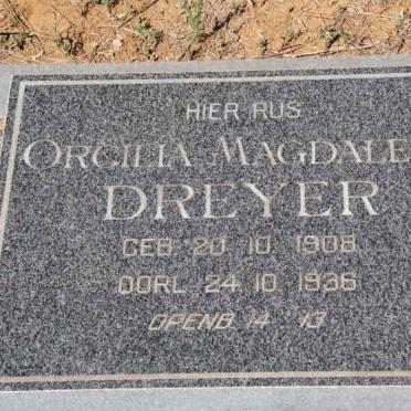 DREYER Orcilia Magdalena 1908-1936