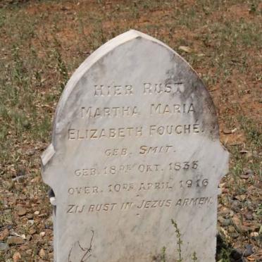 FOUCHÉ Martha Maria Elizabeth nee SMIT 1833-1916