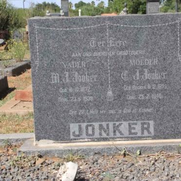 JONKER M.J. 1872-1939 &amp; C.J. BECKER 1875-1940