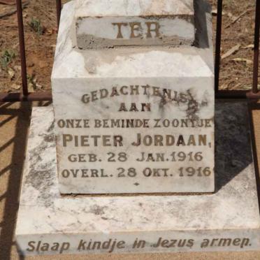 JORDAAN Pieter 1916-1916