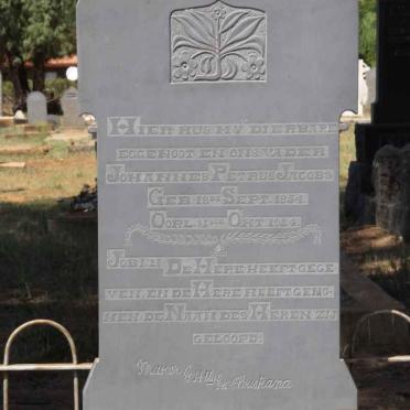 JACOBS Johannes Petrus 1854-1924