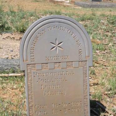 LUBBE Petronella Johanna nee MARX 1895-1944