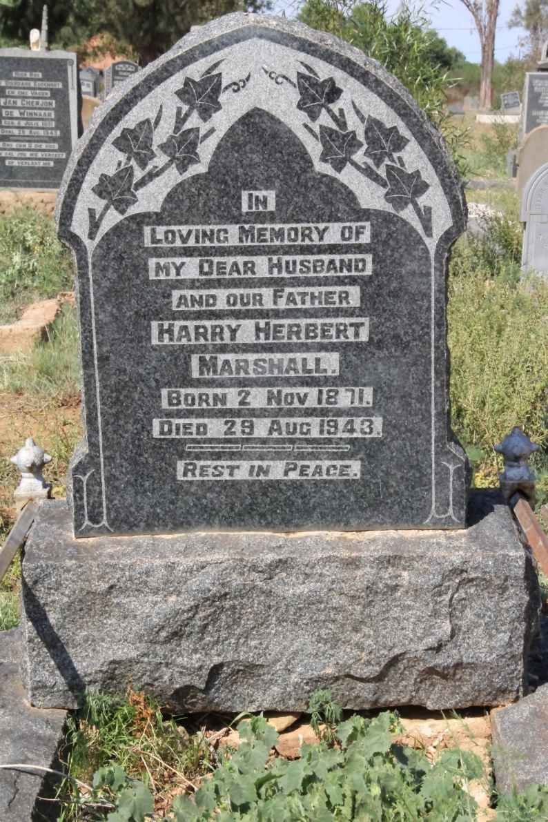 MARSHALL Harry Herbert 1871-1943