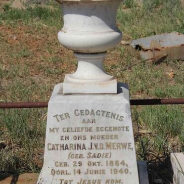 MERWE Catharina J., v.d. nee SADIE 1864-1940