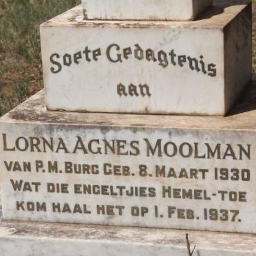 MOOLMAN Lorna Agnes 1930-1937