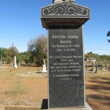 MASSYN Albertina Johanna nee ROSENBLAD 1883-1956