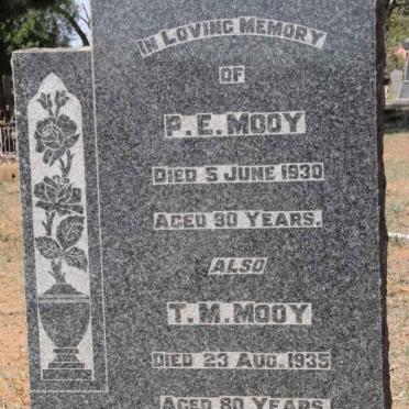 MOOY P.E. -1930 &amp; T.M. -1935