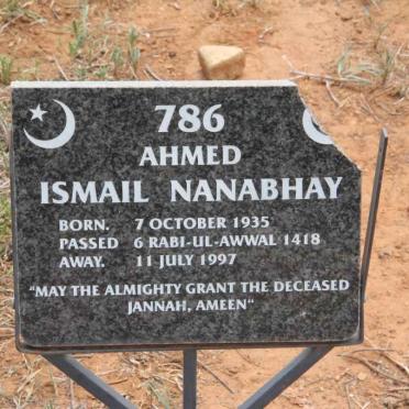NANABHAY Ahmed Ismail 1935-1997
