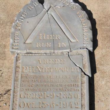 NIEUWOUDT P.H. 1850-1942
