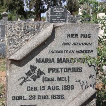PRETORIUS Maria Margaretha nee NEL 1890-1939