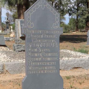 PRETORIUS Babara Wilhelmina nee STEAR 1955-1934