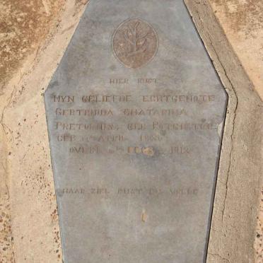 PRETORIUS Gertruida Chatarina nee POTGIETER 1886-1918