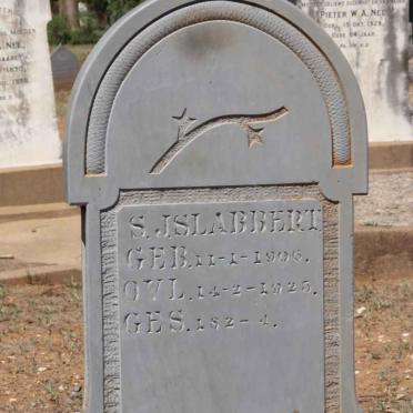 SLABBERT S.J. 1906-1925