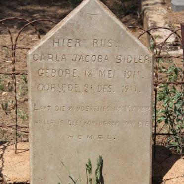 SIDLER Carla Jacoba 1911-1911