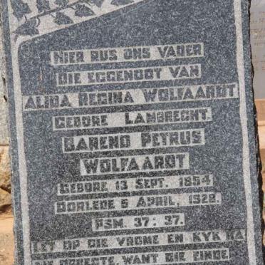 WOLFAARDT Barend Petrus 1854-1928