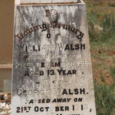 WALSH William -1916 :: WALSH George -1918