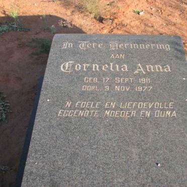 ALGAR Cornelia Anna 1911-1977 