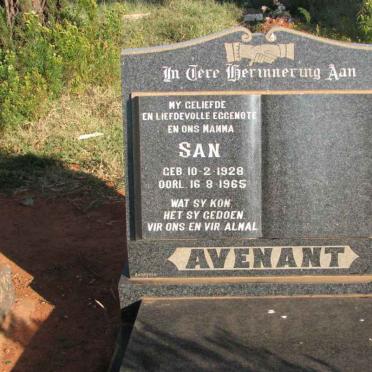 AVENANT San 1928-1965
