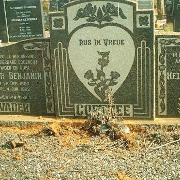 COETZEE Pieter Benjamin 1880-1962 &amp; Helena Elizabeth 188?-1967