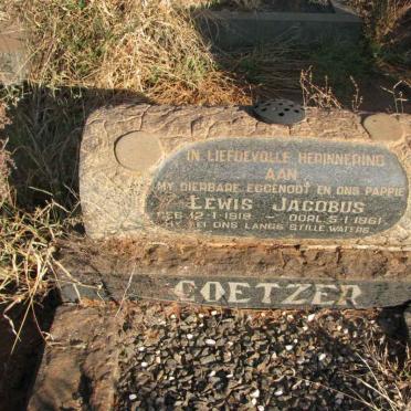 COETZER Lewis Jacobus 1919-1961