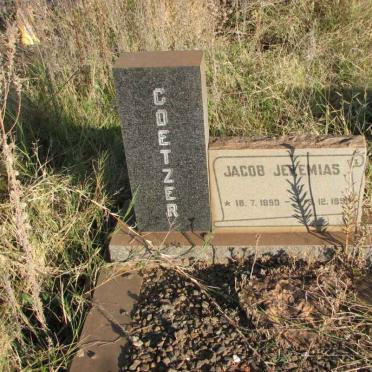 COETZER Jacob Jeremias 1890-199?