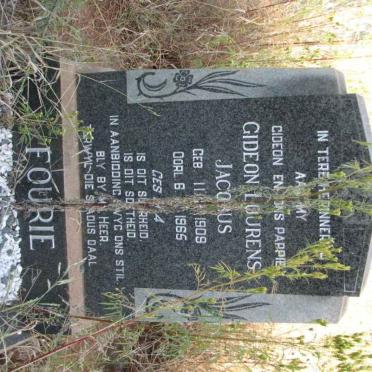 FOURIE Gideon Lourens Jacobus 1909-1965