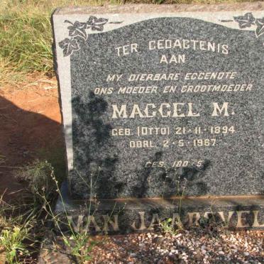 JAARSVELD Maggel M., van nee OTTO 1894-1967