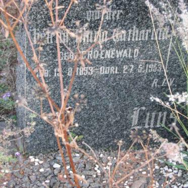 LUUS Helena Maria Catharina nee GROENWALD 1893-1953