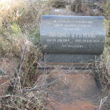 MERWE Johannes J., van der 1884-1958