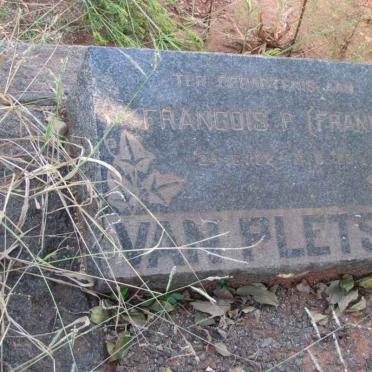 PLETSEN Francois P., van 1922-?