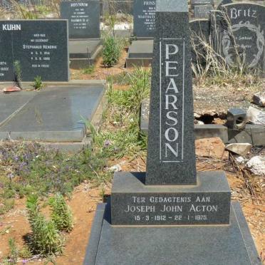 PEARSON Joseph John Acton 1912-1975